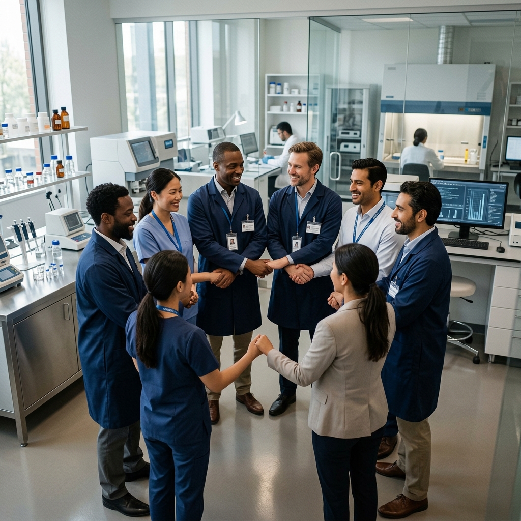 Teamwork at Viswa Laboratories